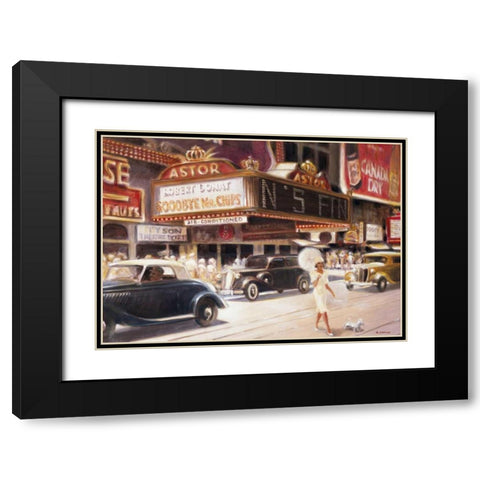 Los Angeles I Black Modern Wood Framed Art Print with Double Matting by Denis, E
