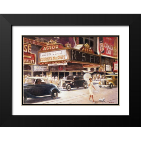 Los Angeles I Black Modern Wood Framed Art Print with Double Matting by Denis, E