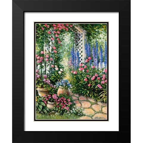 Busy lizy serenade Black Modern Wood Framed Art Print with Double Matting by Erwin, Eric