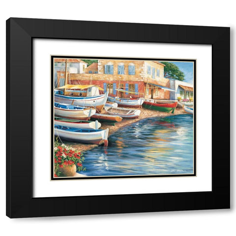 Ambiance de mediterranee I Black Modern Wood Framed Art Print with Double Matting by Erwin, Eric