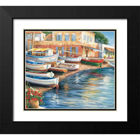 Ambiance de mediterranee I Black Modern Wood Framed Art Print with Double Matting by Erwin, Eric