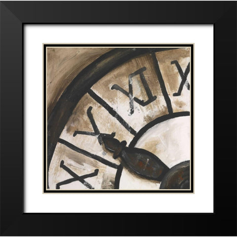 Tictac I Black Modern Wood Framed Art Print with Double Matting by Elki,O