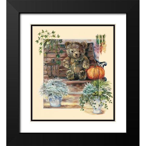 Garden party II Black Modern Wood Framed Art Print with Double Matting by Withaar, Rian