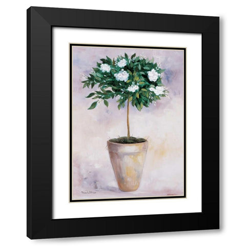 Jasminum Black Modern Wood Framed Art Print with Double Matting by Withaar, Rian