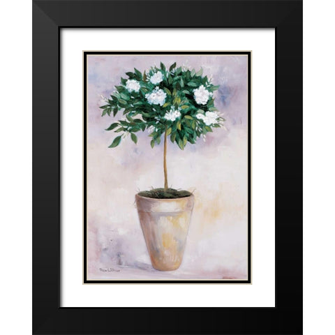 Jasminum Black Modern Wood Framed Art Print with Double Matting by Withaar, Rian