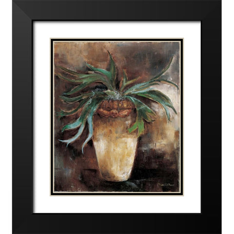 Horn Fern Black Modern Wood Framed Art Print with Double Matting by Withaar, Rian