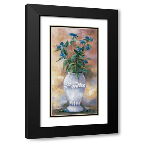 Tamed thistles Black Modern Wood Framed Art Print with Double Matting by Withaar, Rian