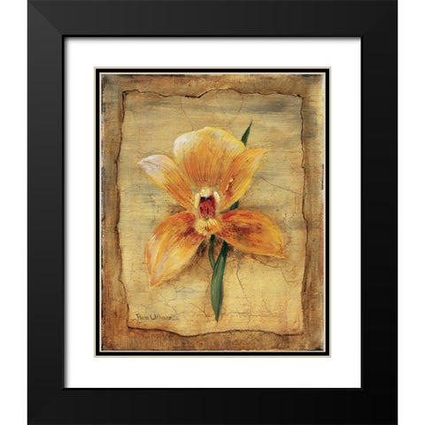 Spring impression II Black Modern Wood Framed Art Print with Double Matting by Withaar, Rian