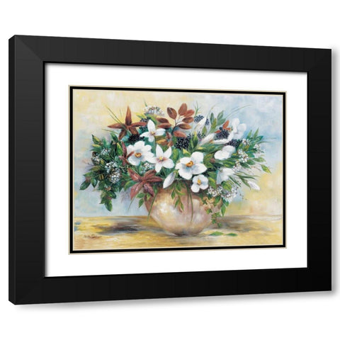 Bounteous blooms Black Modern Wood Framed Art Print with Double Matting by Withaar, Rian