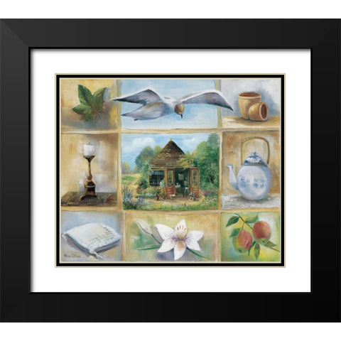 A homely theme Black Modern Wood Framed Art Print with Double Matting by Withaar, Rian