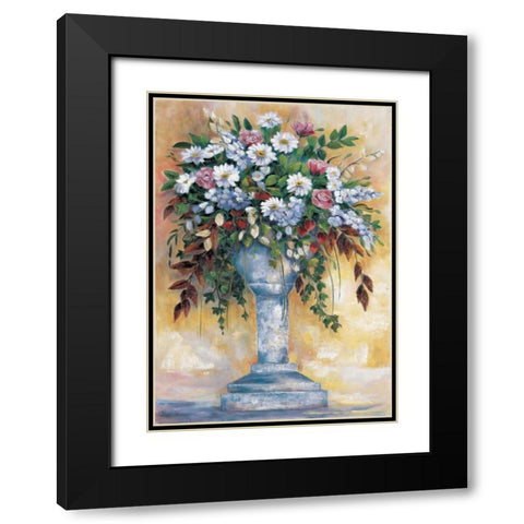 Classical bouquet II Black Modern Wood Framed Art Print with Double Matting by Withaar, Rian