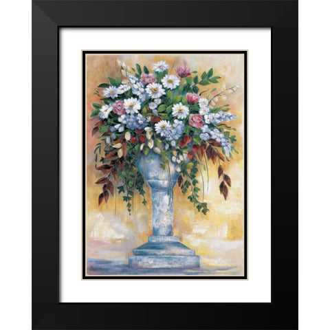 Classical bouquet II Black Modern Wood Framed Art Print with Double Matting by Withaar, Rian