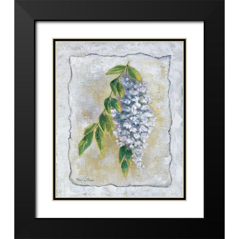 White Laburnum Black Modern Wood Framed Art Print with Double Matting by Withaar, Rian