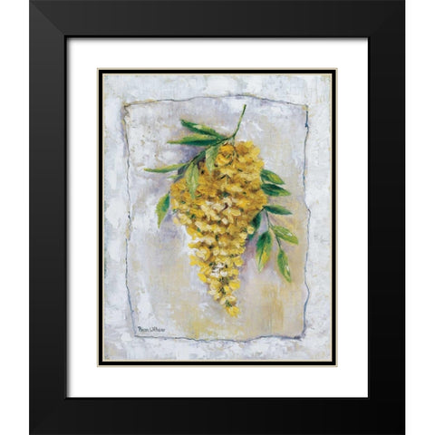 Yellow Laburnum Black Modern Wood Framed Art Print with Double Matting by Withaar, Rian