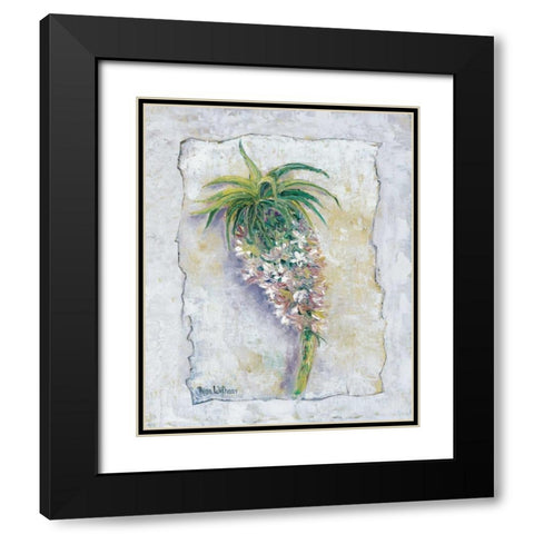 Pineapple bloom Black Modern Wood Framed Art Print with Double Matting by Withaar, Rian