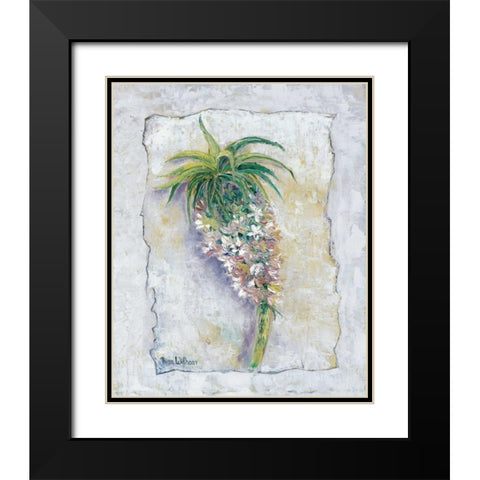 Pineapple bloom Black Modern Wood Framed Art Print with Double Matting by Withaar, Rian