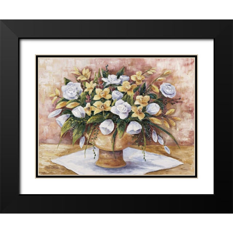 Wonderful bouquet Black Modern Wood Framed Art Print with Double Matting by Withaar, Rian