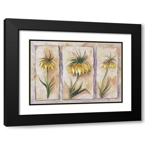 Fritillaria Imperialis Black Modern Wood Framed Art Print with Double Matting by Withaar, Rian