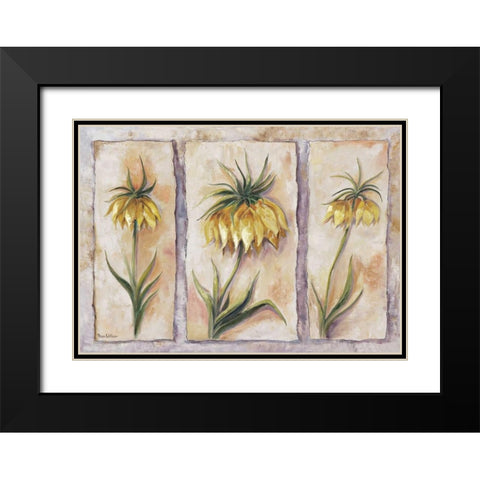 Fritillaria Imperialis Black Modern Wood Framed Art Print with Double Matting by Withaar, Rian