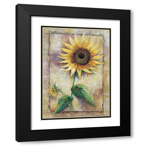 Magnificent sunflower Black Modern Wood Framed Art Print with Double Matting by Withaar, Rian