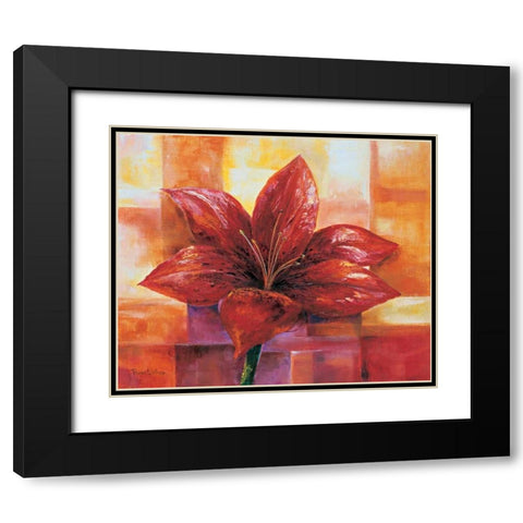 The heart of the flower Black Modern Wood Framed Art Print with Double Matting by Withaar, Rian