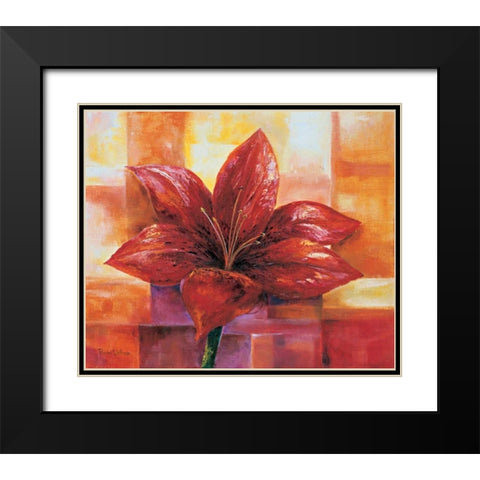 The heart of the flower Black Modern Wood Framed Art Print with Double Matting by Withaar, Rian