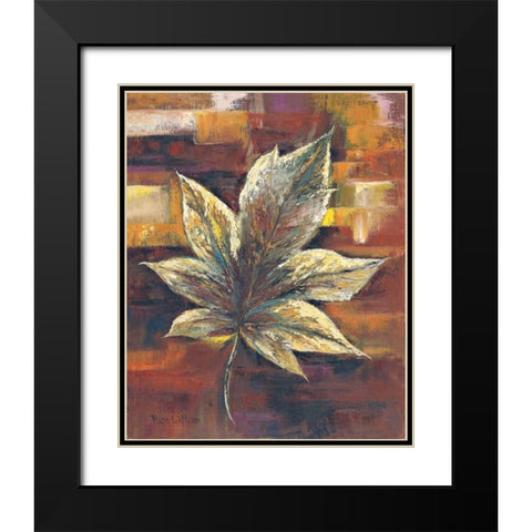 European oak leaf Black Modern Wood Framed Art Print with Double Matting by Withaar, Rian