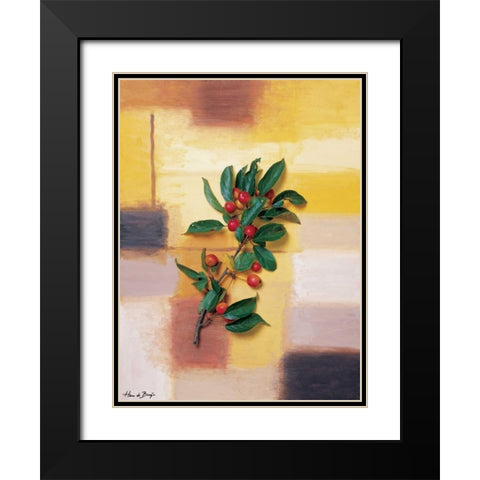Timeless colours I Black Modern Wood Framed Art Print with Double Matting by de Bruijn, Hans