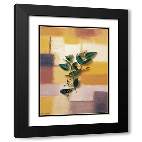 Timeless colours II Black Modern Wood Framed Art Print with Double Matting by de Bruijn, Hans