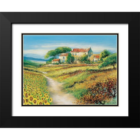 A path of promise Black Modern Wood Framed Art Print with Double Matting by de Jong, Johan