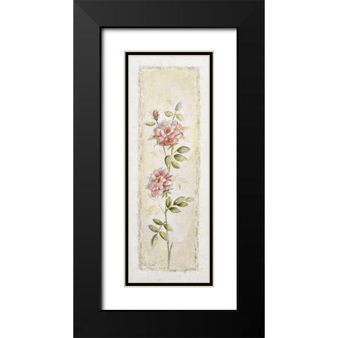Garden delight- rose Black Modern Wood Framed Art Print with Double Matting by Bonet, Julia
