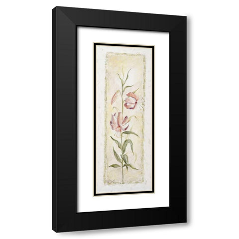 Garden delight-lily Black Modern Wood Framed Art Print with Double Matting by Bonet, Julia