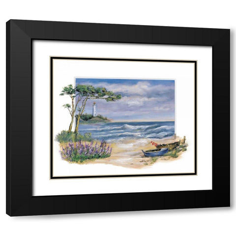 Turbulent Afternoon Black Modern Wood Framed Art Print with Double Matting by Schottler, Katharina