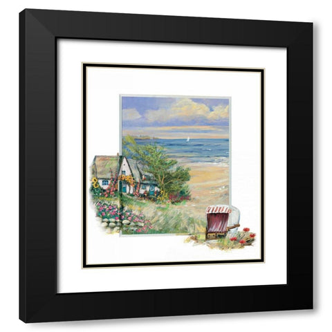 Near the sea Black Modern Wood Framed Art Print with Double Matting by Schottler, Katharina