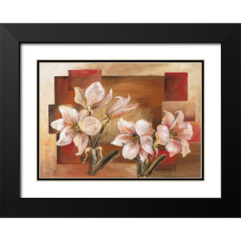 Mallorcas Garden Black Modern Wood Framed Art Print with Double Matting by Schottler, Katharina