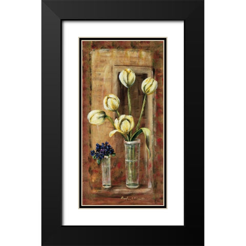 Botanical Vl Black Modern Wood Framed Art Print with Double Matting by Schottler, Katharina