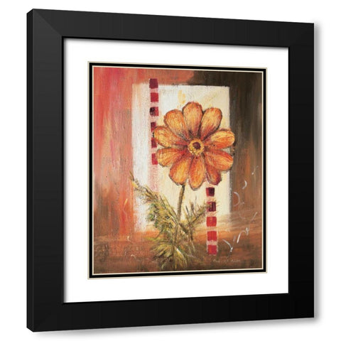Flores Power l Black Modern Wood Framed Art Print with Double Matting by Schottler, Katharina