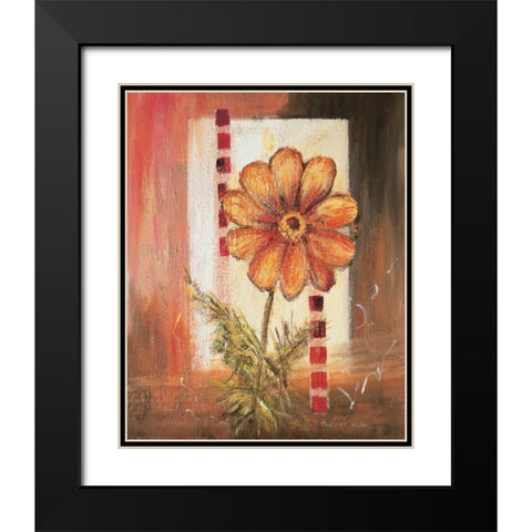 Flores Power l Black Modern Wood Framed Art Print with Double Matting by Schottler, Katharina