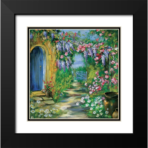 Garden Judith Black Modern Wood Framed Art Print with Double Matting by Schottler, Katharina