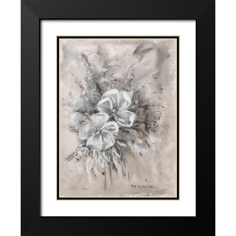 Greytone II Black Modern Wood Framed Art Print with Double Matting by Schottler, Katharina