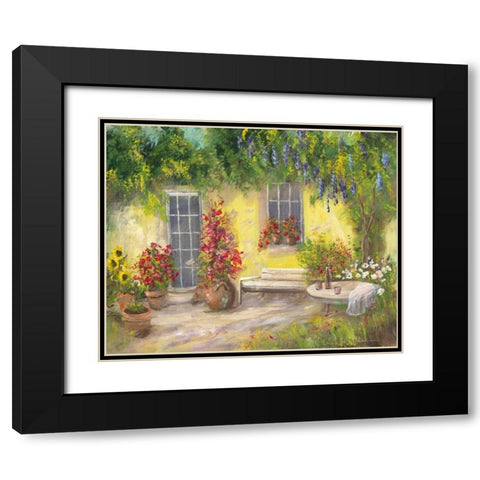 Romantic I Black Modern Wood Framed Art Print with Double Matting by Schottler, Katharina