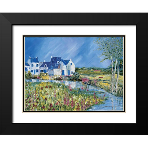 Lovely site I Black Modern Wood Framed Art Print with Double Matting by Cruysberg, Marijke