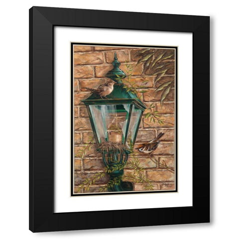 Finding House Black Modern Wood Framed Art Print with Double Matting by Schutte, Michel