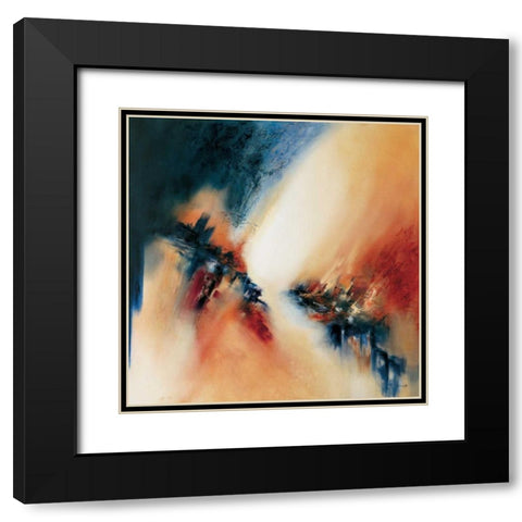 Brooke  Black Modern Wood Framed Art Print with Double Matting by Geurts, Nelly
