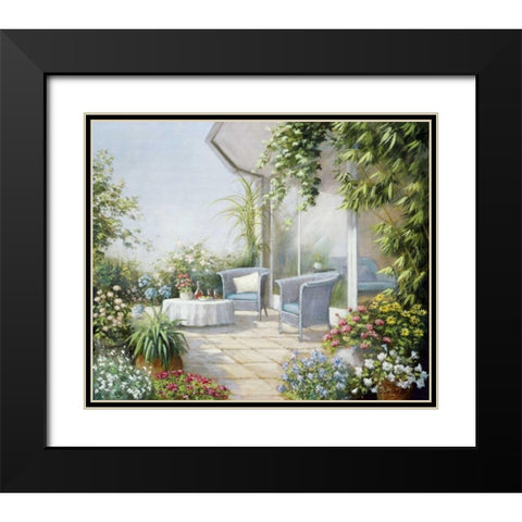 Summer afternoon Black Modern Wood Framed Art Print with Double Matting by Motz, Peter