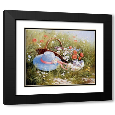 Once upon timeâ€¦ Black Modern Wood Framed Art Print with Double Matting by Motz, Peter