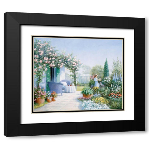 Missing you Black Modern Wood Framed Art Print with Double Matting by Motz, Peter