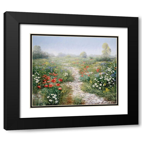 Poetry of nature Black Modern Wood Framed Art Print with Double Matting by Motz, Peter