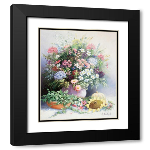 Seasons warmth Black Modern Wood Framed Art Print with Double Matting by Motz, Peter