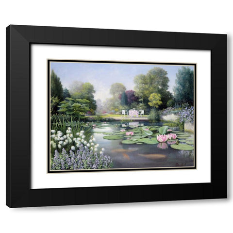 Flowering time Black Modern Wood Framed Art Print with Double Matting by Motz, Peter
